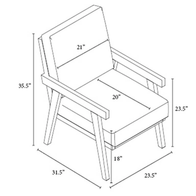 Grantsville Wood Frame Accent Chair With Grid Back - Threshold™ Designed With Studio McGee 6 Grantsville Wood Frame Accent Chair With Grid Back - Threshold™ Designed With Studio McGee - Image 6