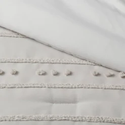 4pc Clipped Stripe Poms Comforter Bedding Set - Threshold™ -Fradel & Spies GUEST 6474436f 0746 4a2d 8720 5e4921bc6129