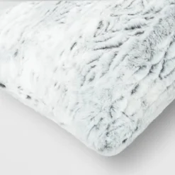 Tipped Snow Leopard Faux Fur Square Throw Pillow - Threshold™ -Fradel & Spies GUEST 668d17e8 01a5 40e8 86ab 0b7c616c19dd