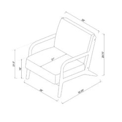 Esters Wood Armchair - Threshold™ -Fradel & Spies GUEST 671b808a 0f51 4b1b 8bb1 34be7d271a3c