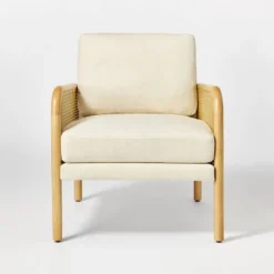 Cane Accent Chair Cream - Threshold™ Designed With Studio McGee -Fradel & Spies GUEST 6831b326 ed1f 4edc 95fd 4af6fa2fb221
