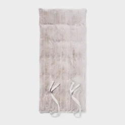 Luxe Channel Faux Fur Lounge Pillow Light Gray - Threshold™ -Fradel & Spies GUEST 6b4540a7 e802 4a72 9e74 ec8cd0ced3ce