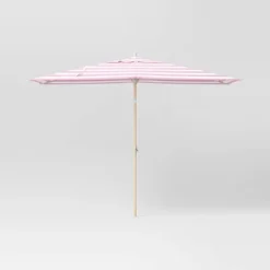 10'x6' Rectangular Market Patio Umbrella - Light Wood Pole - Threshold™ -Fradel & Spies GUEST 6c33f0e5 b50a 42bd a2e7 95e40d06bf76