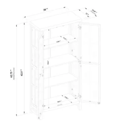 Bountiful Wood And Glass Tall Cabinet - Threshold™ Designed With Studio McGee 11 Bountiful Wood And Glass Tall Cabinet - Threshold™ Designed With Studio McGee -Fradel & Spies GUEST 6ee1338d 097f 4cfb b2df da976038b2e6
