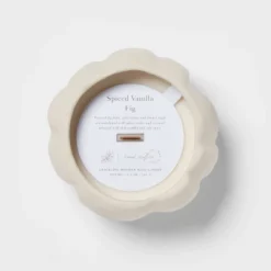 12oz Brushed Abstract Pumpkin Ceramic With Woodwick And Dustcover Spice Vanilla Fig Candle - Threshold™ -Fradel & Spies GUEST 6fe568e2 a91e 43b0 9c98 826c4c697e87