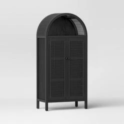 Woven Arched Wood Cabinet - Threshold™ -Fradel & Spies GUEST 71d7b8e7 0b8a 4c88 af3c ece9ad48100b