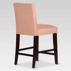 25" Velvet Parsons Counter Height Barstool Wood - Threshold™ -Fradel & Spies GUEST 73d6775c 2065 441e 8c07 519e9bd63b1c