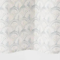 Block Print Scallop Shower Curtain Aqua Blue - Threshold™ -Fradel & Spies GUEST 778a054f a5b3 486b 8a5e 47632fd96cbf