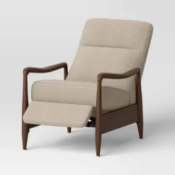 Dusk Mid-Century Wooden Arm Recliner - Threshold™ -Fradel & Spies GUEST 77d0e33b 06b5 4aff a2fe b5d92c33f561