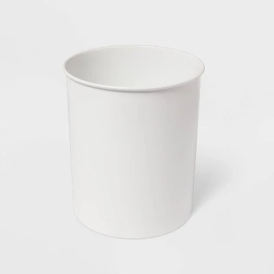 Solid Bathroom Wastebasket Can White - Threshold™ 2 Solid Bathroom Wastebasket Can White - Threshold™ - Image 2