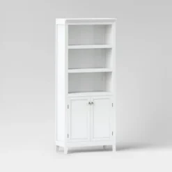 72" Carson 5 Shelf Bookcase With Doors - Threshold -Fradel & Spies GUEST 7d13a320 a881 4623 87ab 176b8890729a