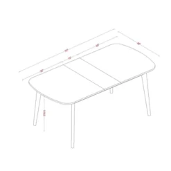 Astrid Mid-Century Drop Leaf Dining Table - Threshold™ -Fradel & Spies GUEST 804508c4 e30b 4c64 8f04 e4df960068df