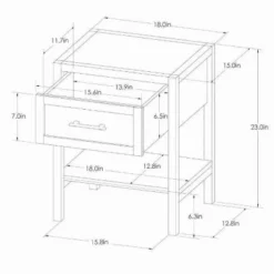 Warwick End Table With Drawer - Threshold™ -Fradel & Spies GUEST 805b71d7 700e 4f68 9d70 a2d9d31e0609