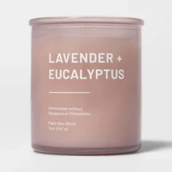 Glass Jar Lavender And Eucalyptus Candle - Threshold™ -Fradel & Spies GUEST 809cac14 c554 458a 8774 49a2f6be7e7b