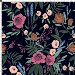 Geller Modern Counter Height Barstool In Botanical Grant Floral Ink - Threshold™ -Fradel & Spies GUEST 82426902 4614 4afe ab09 ea4d76a2f67f