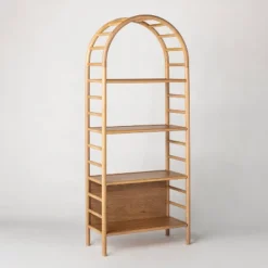 72" Holladay Curved Wooden Bookcase - Threshold™ Designed With Studio McGee 23 72" Holladay Curved Wooden Bookcase - Threshold™ Designed With Studio McGee -Fradel & Spies GUEST 84aacca0 2437 4d03 8b04 6e3f30c27fb1