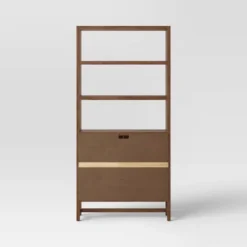 70.5" Warwick Storage Bookcase Brown - Threshold™ -Fradel & Spies GUEST 85980270 0fc8 4a5b ba6e e66fa9ae95c9