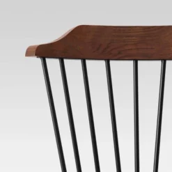 Delway Curved Back Mixed Material Counter Height Barstool Walnut - Threshold™ -Fradel & Spies GUEST 8c09173e d099 4df1 a94e ab93418d7e97