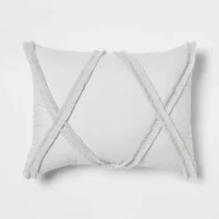 4pc Clipped Stripe Poms Comforter Bedding Set - Threshold™ -Fradel & Spies GUEST 8d139982 3828 47ac 895d 4255d7a3549e