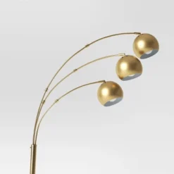 Span 3-Head Metal Globe Floor Lamp Brass - Threshold™ -Fradel & Spies GUEST 8e157d15 c278 49ac 9708 273e760dcead