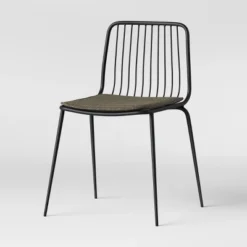 Set Of 2 Sodra Rounded Seat Wire Dining Chair Black - Threshold™ -Fradel & Spies GUEST 8effce97 e2dc 4fb7 9099 59ec57f76588