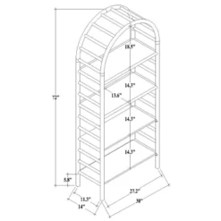 72" Holladay Curved Wooden Bookcase - Threshold™ Designed With Studio McGee 17 72" Holladay Curved Wooden Bookcase - Threshold™ Designed With Studio McGee -Fradel & Spies GUEST 907a020b f8bd 48ff ad78 2332a2c16f0a