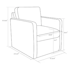 Pinetops Swivel Base Accent Chair - Threshold™ -Fradel & Spies GUEST 9122e1e1 4b4a 4722 a4d8 a5610912f064