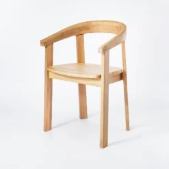 Terra Solid Wood Curved Back Dining Chair - Threshold™ Designed With Studio McGee -Fradel & Spies GUEST 9247e68d 2d42 4de0 acf8 805ddf967c24