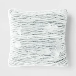 Tipped Snow Leopard Faux Fur Square Throw Pillow - Threshold™ -Fradel & Spies GUEST 94c4b8e7 6fad 41e3 bb20 ca6c544caa40