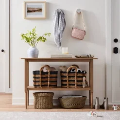 Gretna Narrow Console Table Natural - Threshold™ -Fradel & Spies GUEST 94eb8c76 77dd 4947 a174 c95e76f2a795