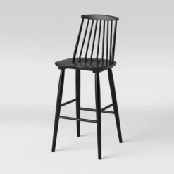 Harwich High Back Windsor Barstool Black - Threshold™ -Fradel & Spies GUEST 9651070a ca70 4c5d 97ab b017d6b0a209