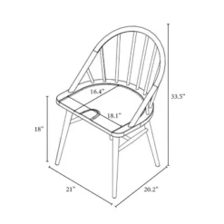 2pk Adwolf Rounded Spindle Dining Chairs Black - Threshold™ -Fradel & Spies GUEST 9717f7b7 7377 4009 b5b2 b90142c847de