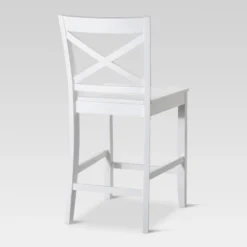 Carey 24" Counter Height Barstool - White - Threshold™