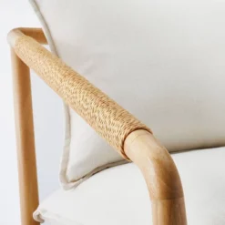 Ventura Upholstered Accent Chair With Wood Frame Natural - Threshold™ Designed With Studio McGee -Fradel & Spies GUEST 98662dff f5db 4a4f 8dae a4b4967b85d1