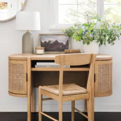 Logan Wood Dining Chair With Woven Seat - Threshold™ Designed With Studio McGee -Fradel & Spies GUEST 9976a675 ca2f 41a0 a6ef 4a5d3b594485