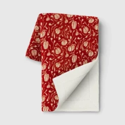 Mini Pumpkin Printed Plush With Shearling Reverse Throw Blanket - Threshold™ -Fradel & Spies GUEST 9af20451 1dcd 4285 8a02 b43468ab2226