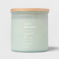 Glass Jar Aloe And Bergamot Candle Green - Threshold™ -Fradel & Spies GUEST 9e0c4894 3c8b 4edb 8151 c9146810ec29