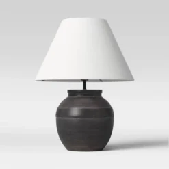 Large Ceramic Table Lamp Black - Threshold™ -Fradel & Spies GUEST 9e2cb615 6ea4 4001 942b 2042251b2356