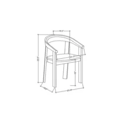 Terra Solid Wood Curved Back Dining Chair - Threshold™ Designed With Studio McGee -Fradel & Spies GUEST a386c950 6b68 47a0 8004 10af9f6b52b5