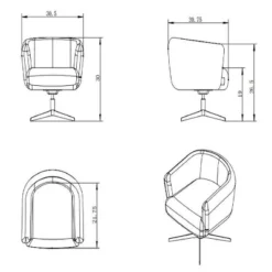 Morpho Swivel Armchair - Threshold™ -Fradel & Spies GUEST a3b3d07e 0d72 4668 abc8 9eef5cda41b8