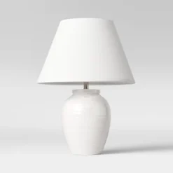 Turned Ceramic Table Lamp White - Threshold™ 8 Turned Ceramic Table Lamp White - Threshold™ -Fradel & Spies GUEST a3c43bdb 74c2 4bbe a3c8 10bb261e03b9