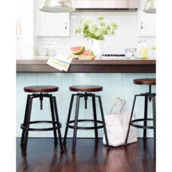 Lewiston Adjustable Swivel Barstool - Threshold