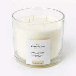 Clear Glass Masala Rose Candle White - Threshold™ Designed With Studio McGee -Fradel & Spies GUEST a428fcef ae40 495d b3e2 43ba30c44f06