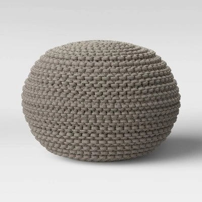 Cloverly Chunky Knit Pouf - Threshold 10 Cloverly Chunky Knit Pouf - Threshold - Image 10