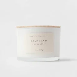 Wood Lidded Glass Wellness Daydream Candle - Threshold™ -Fradel & Spies GUEST a7e1807b 0d8a 4b7c 968f 12e8206ee55d