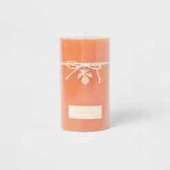 Ribbed Pillar Pumpkin Spice Candle - Threshold™ -Fradel & Spies GUEST a8a389a8 2349 43df a3c7 57f94581f426