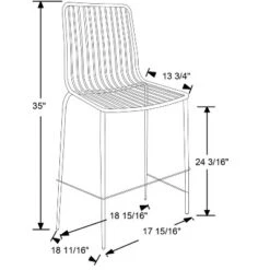 Set Of 2 Sodra Rounded Seat Wire Counter Height Barstool Black - Threshold™ -Fradel & Spies GUEST aba0b7b0 e031 40e5 a117 6b6b5d67048f