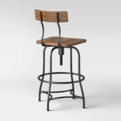 Woodsboro Adjustable Barstool Brown - Threshold™ -Fradel & Spies GUEST abdb0bde 7acc 43ee 8f86 d27ad9675953
