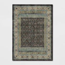 Distressed Geometric Tufted Area Rug Green - Threshold™ -Fradel & Spies GUEST ac2e2a72 b0f8 400b a4d8 135964324c89