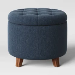 Tufted Round Storage Ottoman - Threshold -Fradel & Spies GUEST ac3ff38e 3c31 442a 8cdd 27eb008a7b3d